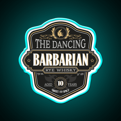 The Dancing Barbarian Rye Whisky Drink Bar Led Neon Sign Rgb Color - Shineneon