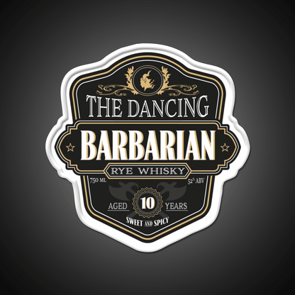 The Dancing Barbarian Rye Whisky Drink Bar Led Neon Sign Rgb Color - Shineneon