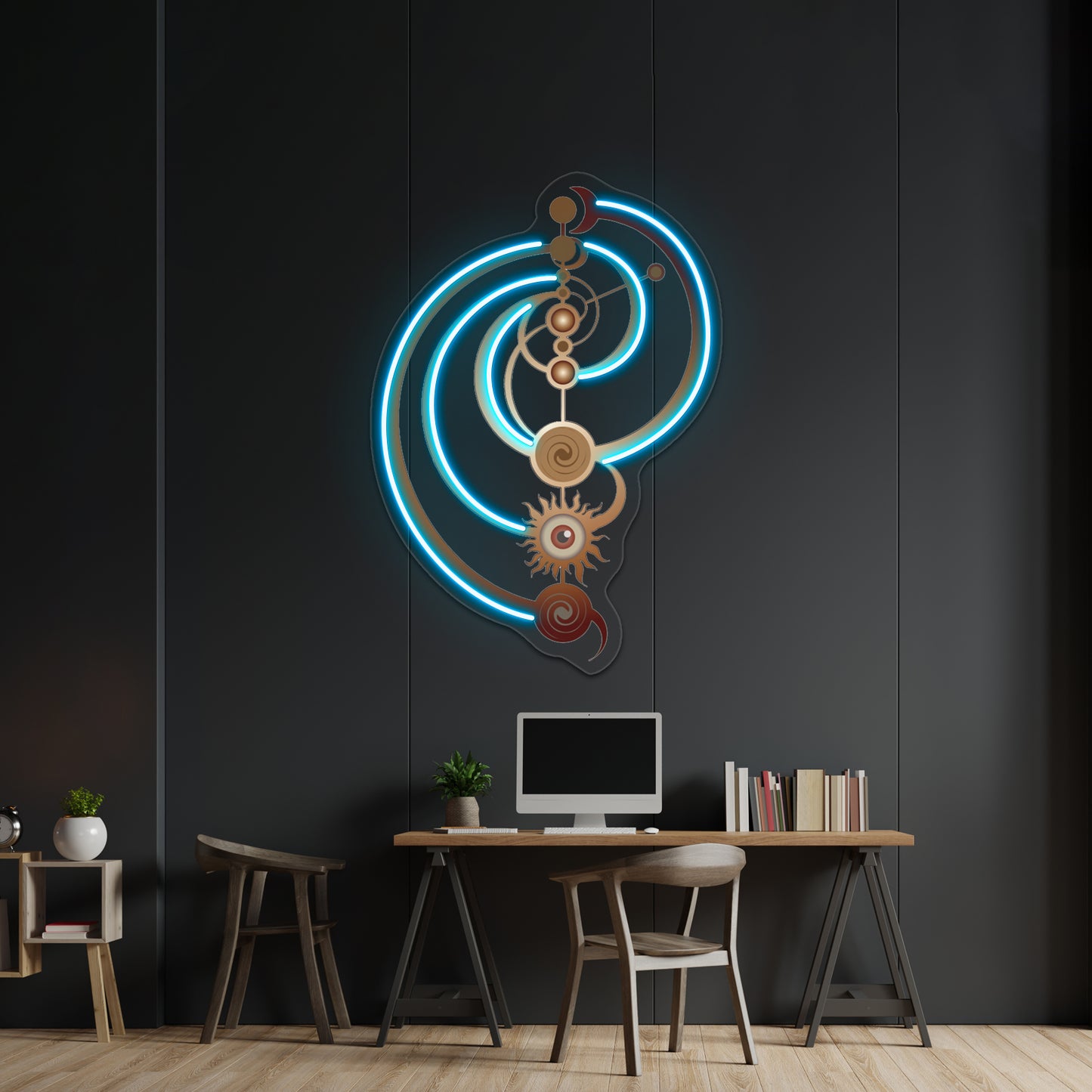 The Dark Crystal Master Time Symbol Artwork Neon Signs For Sale