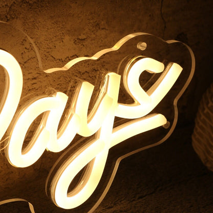 The Days Yellow Led Neon Sign - Shineneon