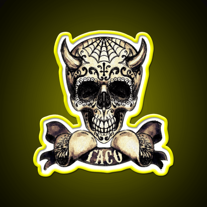 The Devils Taco Led Neon Sign Mexican Food Sign Rgb Color - Shineneon
