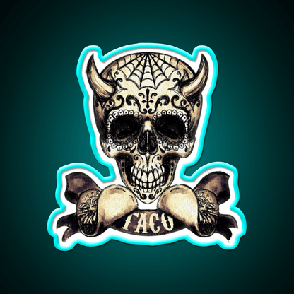The Devils Taco Led Neon Sign Mexican Food Sign Rgb Color - Shineneon