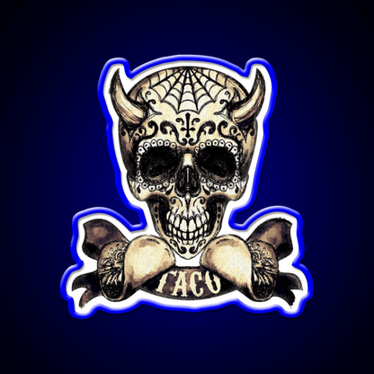 The Devils Taco Led Neon Sign Mexican Food Sign Rgb Color - Shineneon