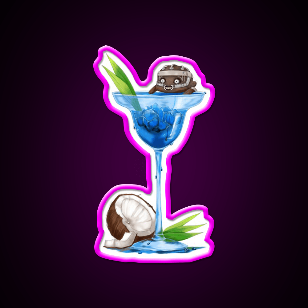The Doctors Coconut Shock Cocktail Bar Decor Led Neon Sign Rgb Color - Shineneon