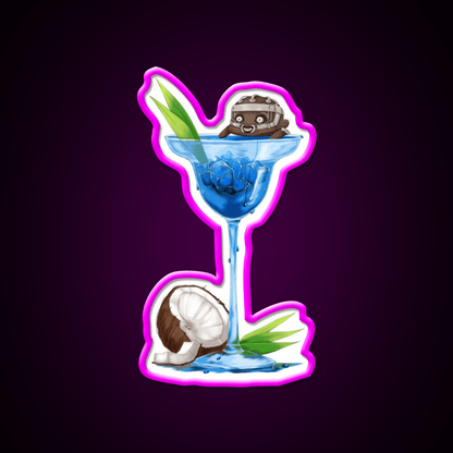 The Doctors Coconut Shock Cocktail Bar Decor Led Neon Sign Rgb Color - Shineneon