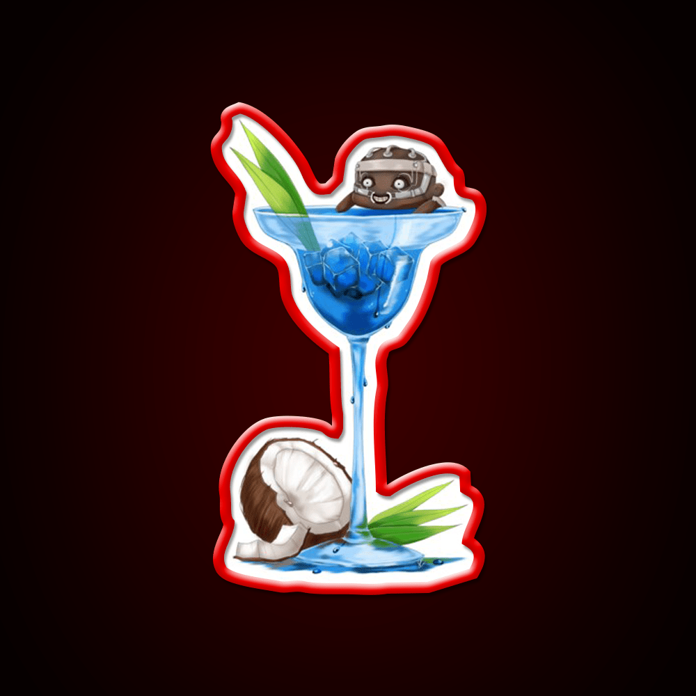 The Doctors Coconut Shock Cocktail Bar Decor Led Neon Sign Rgb Color - Shineneon