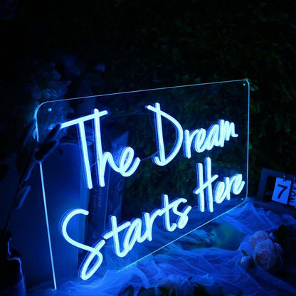 The Dream Starts Here Led Neon Sign - Shineneon
