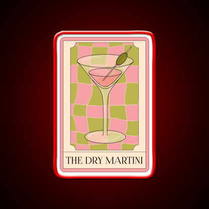 The Dry Martini Cocktail Bar Decor Led Neon Sign Rgb Color - Shineneon