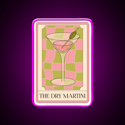 The Dry Martini Cocktail Bar Decor Led Neon Sign Rgb Color - Shineneon