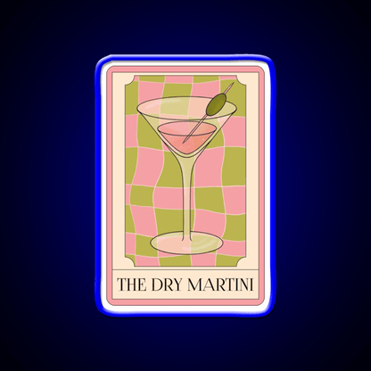 The Dry Martini Cocktail Bar Decor Led Neon Sign Rgb Color - Shineneon
