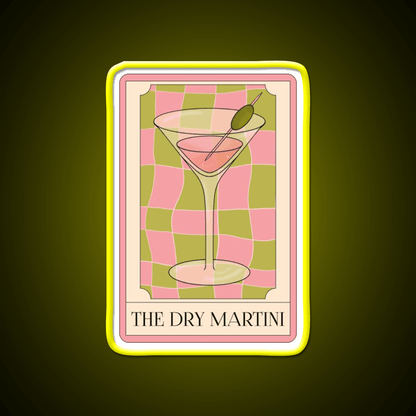 The Dry Martini Cocktail Bar Decor Led Neon Sign Rgb Color - Shineneon