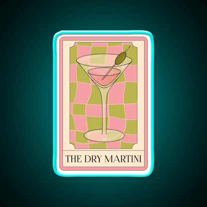 The Dry Martini Cocktail Bar Decor Led Neon Sign Rgb Color - Shineneon