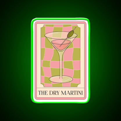 The Dry Martini Cocktail Bar Decor Led Neon Sign Rgb Color - Shineneon