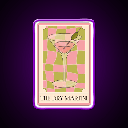 The Dry Martini Cocktail Bar Decor Led Neon Sign Rgb Color - Shineneon