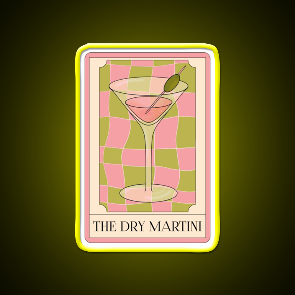 The Dry Martini Cocktail Bar Decor Led Neon Sign Rgb Color - LED neon sign view 7