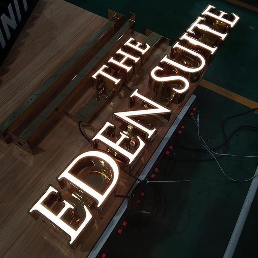The Eden Suite 3D Frontlit Letters Metal Led Sign - Shineneon