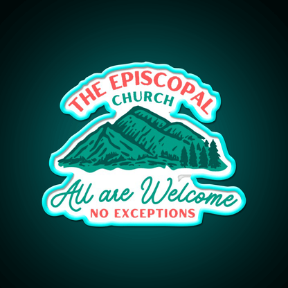 The Episcopal Church All Are Welcome Welcome Led Neon Sign Open Sign Rgb Color - Shineneon
