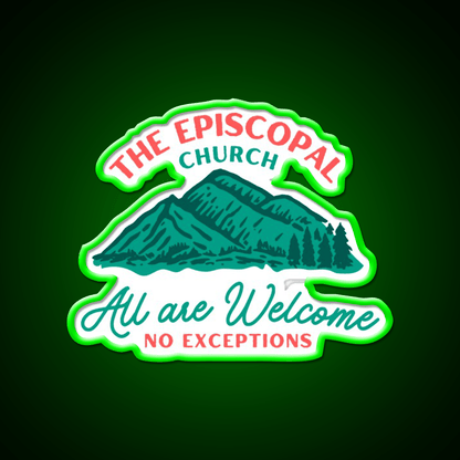 The Episcopal Church All Are Welcome Welcome Led Neon Sign Open Sign Rgb Color - Shineneon