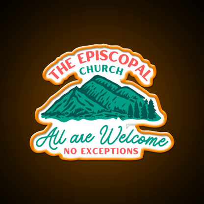 The Episcopal Church All Are Welcome Welcome Led Neon Sign Open Sign Rgb Color - Shineneon