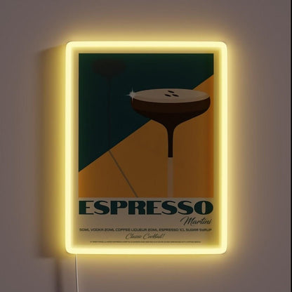 The Espresso Martini Rgb Led Neon Sign Bar Wall Decor - Shineneon