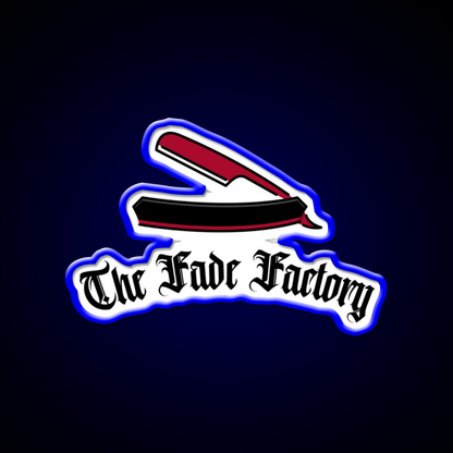 The Fade Factory Barber Shop Haircut Led Neon Sign - LED neon sign view 5