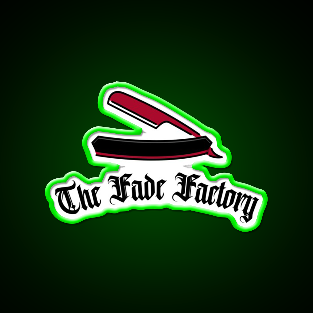 The Fade Factory Barber Shop Haircut Led Neon Sign - LED neon sign view 8