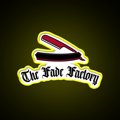 The Fade Factory Barber Shop Haircut Led Neon Sign - LED neon sign view 7