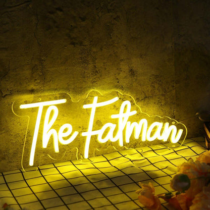 The Fatman Yellow Led Neon Sign - Shineneon