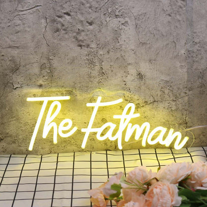 The Fatman Yellow Led Neon Sign - Shineneon