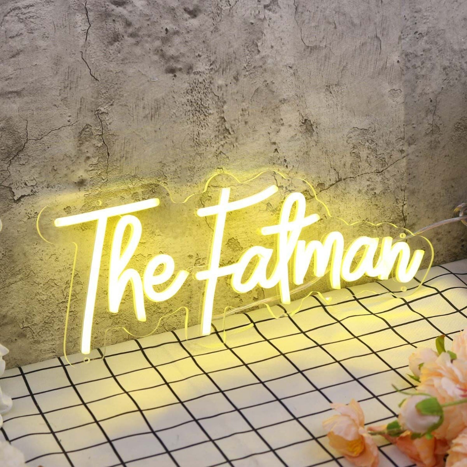 The Fatman Yellow Led Neon Sign - Shineneon