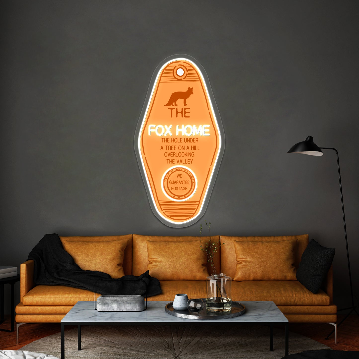 The Fox Home Hotel Key Artwork Neon Signs For Sale