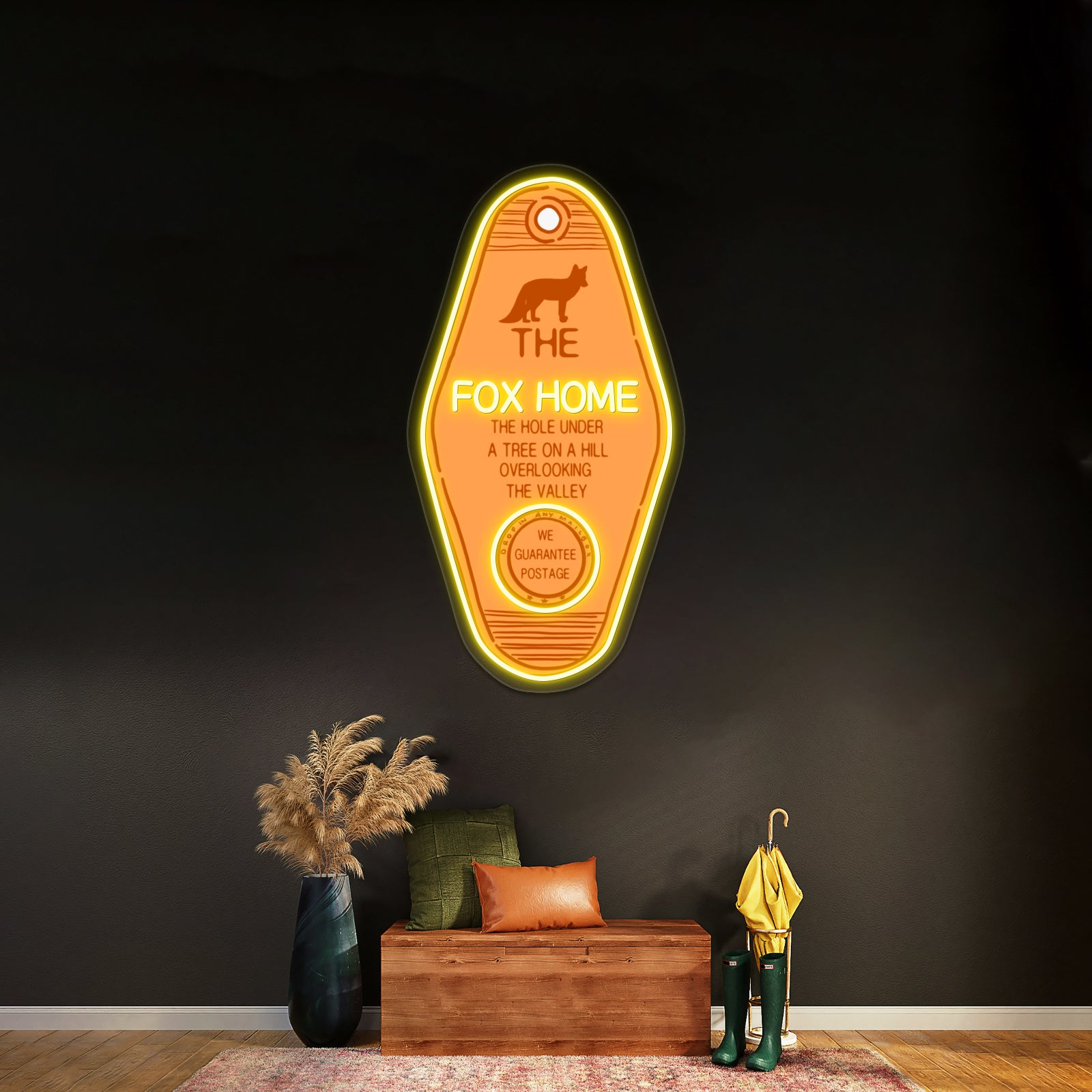 The Fox Home Hotel Key Artwork Neon Signs For Sale | Shineneon