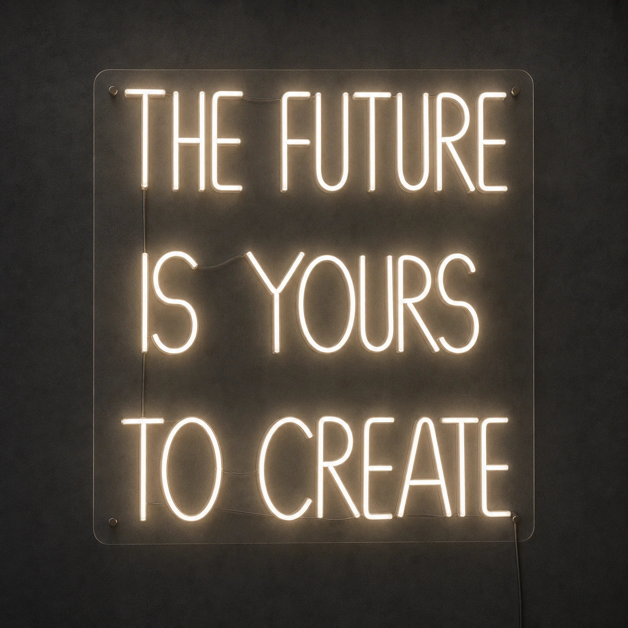 The Future Is Yours To Create LED Neon Sign Garage Man Cave Neon Sign main product image
