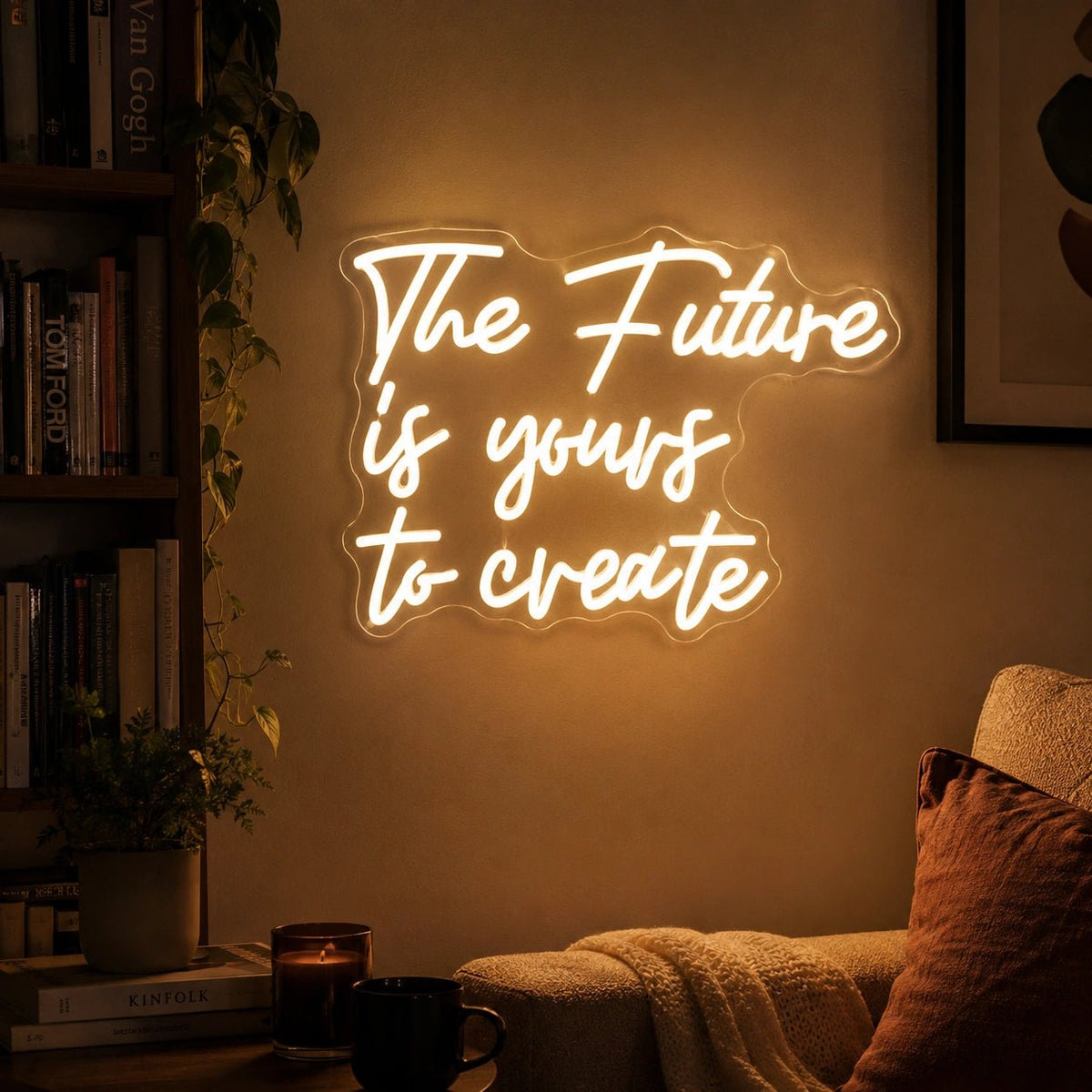 The Future Is Yours To Create Man Cave LED Neon Sign - Shineneon