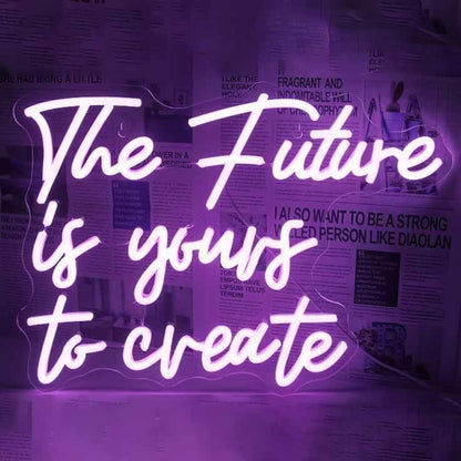 The Future Is Yours To Create Wedding Neon Sign | Shineneon