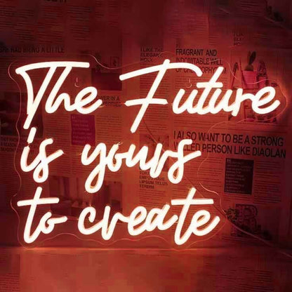 The Future Is Yours To Create Wedding Neon Sign | Shineneon