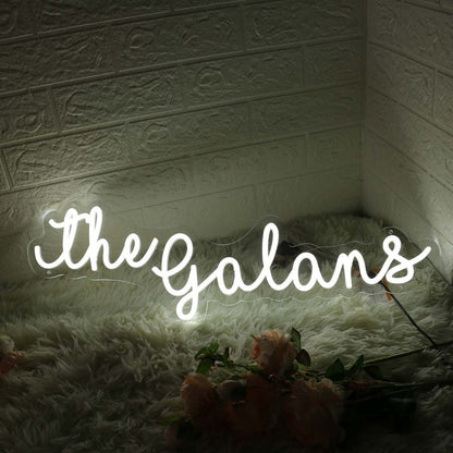 The Galans White Led Neon Sign - Shineneon