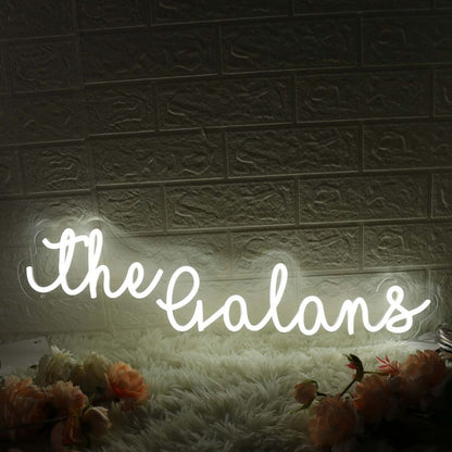 The Galans White Led Neon Sign - Shineneon