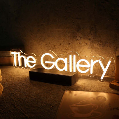 The Gallery Yellow Led Neon Sign - Shineneon