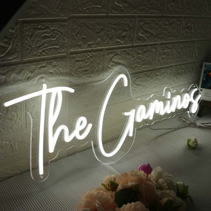 The Gaminos White Led Neon Sign - Shineneon