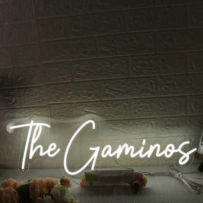 The Gaminos White Led Neon Sign - Shineneon