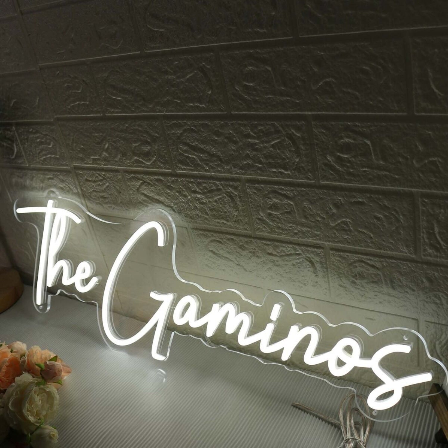The Gaminos White Led Neon Sign - Shineneon