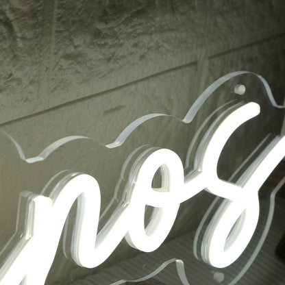 The Gaminos White Led Neon Sign - Shineneon