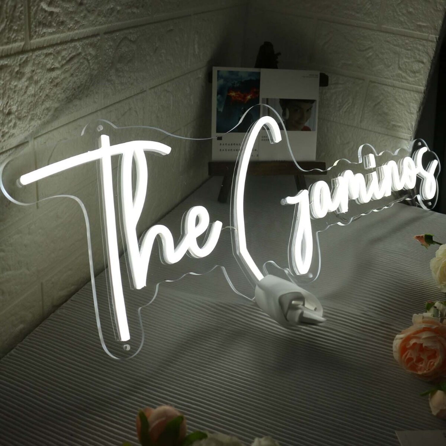 The Gaminos White Led Neon Sign - Shineneon