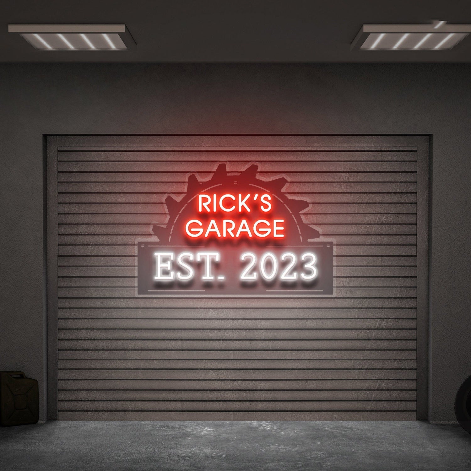 The Garange Name Sign Garage Led Uv Neon Sign For Men Garage Sign | Shineneon
