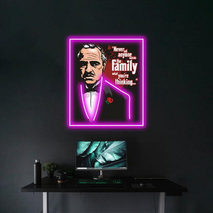 The Godfather Artwork Neon Signs For Sale