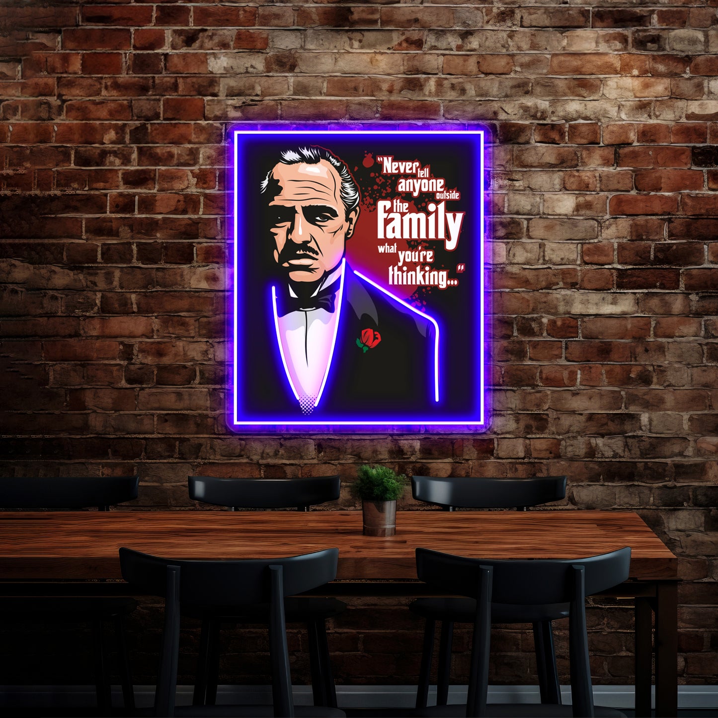 The Godfather Artwork Neon Signs For Sale