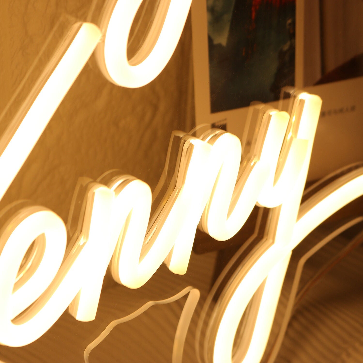 The Godfreys Chelle And Kenny Yellow Led Neon Sign - Shineneon