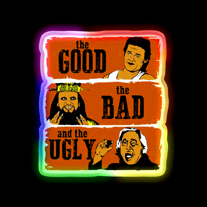 The Good The Bad And The Ugly In Chinatown Asian Cultural Led Neon Sign Rgb Color - LED neon sign close-up detail