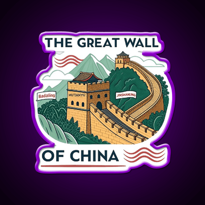 The Great Wall Of China Asian Cultural Led Neon Sign Rgb Color - Shineneon